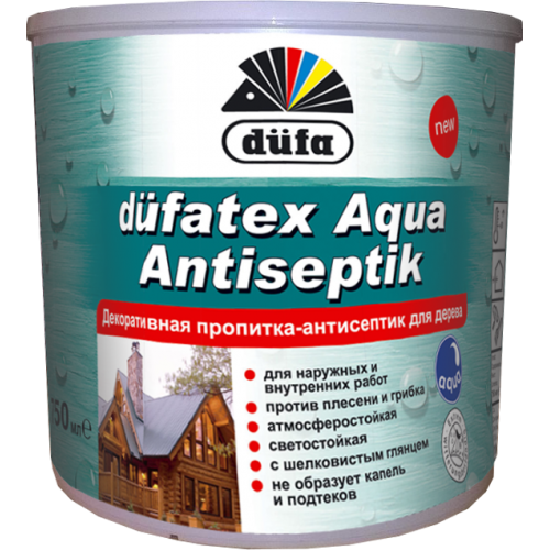 Düfa Düfatex Aqua Antiseptik - Декоративная пропитка – антисептик 10 л